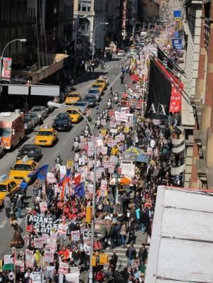 April 9 Anti War March in NY